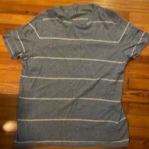 Old Navy Mens Large Blue with White Stripe Tee